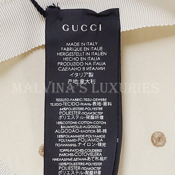 GUCCI BASEBALL CAP SF GIANTS GG SUPREME LOGO CANVAS EMBROIDERED HAT - Picture 11 of 14